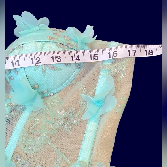 Corset Style Lace Up Back Pageant Prom Formal Quinceañera Dress Size Small - Picture 7 of 14